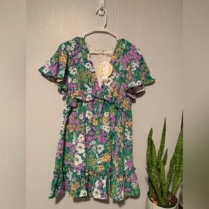 Urban Outfitters Kiss The Sky ruffle mini dress NWT